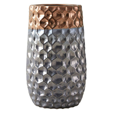 Galaxy Small Ceramic Vase with Metallic Finish - image 2