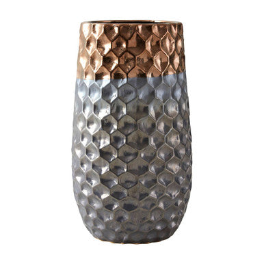 Galaxy Large Ceramic Vase with Metallic Finish - image 2