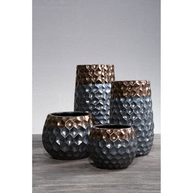 Galaxy Large Metallic Planter