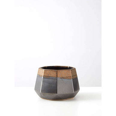 Jet Small Metallic Planter
