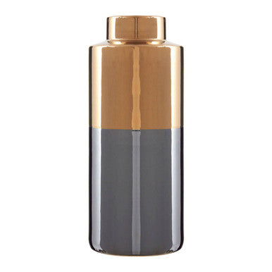 Stellar Grey Large Metallic Vase - image 1