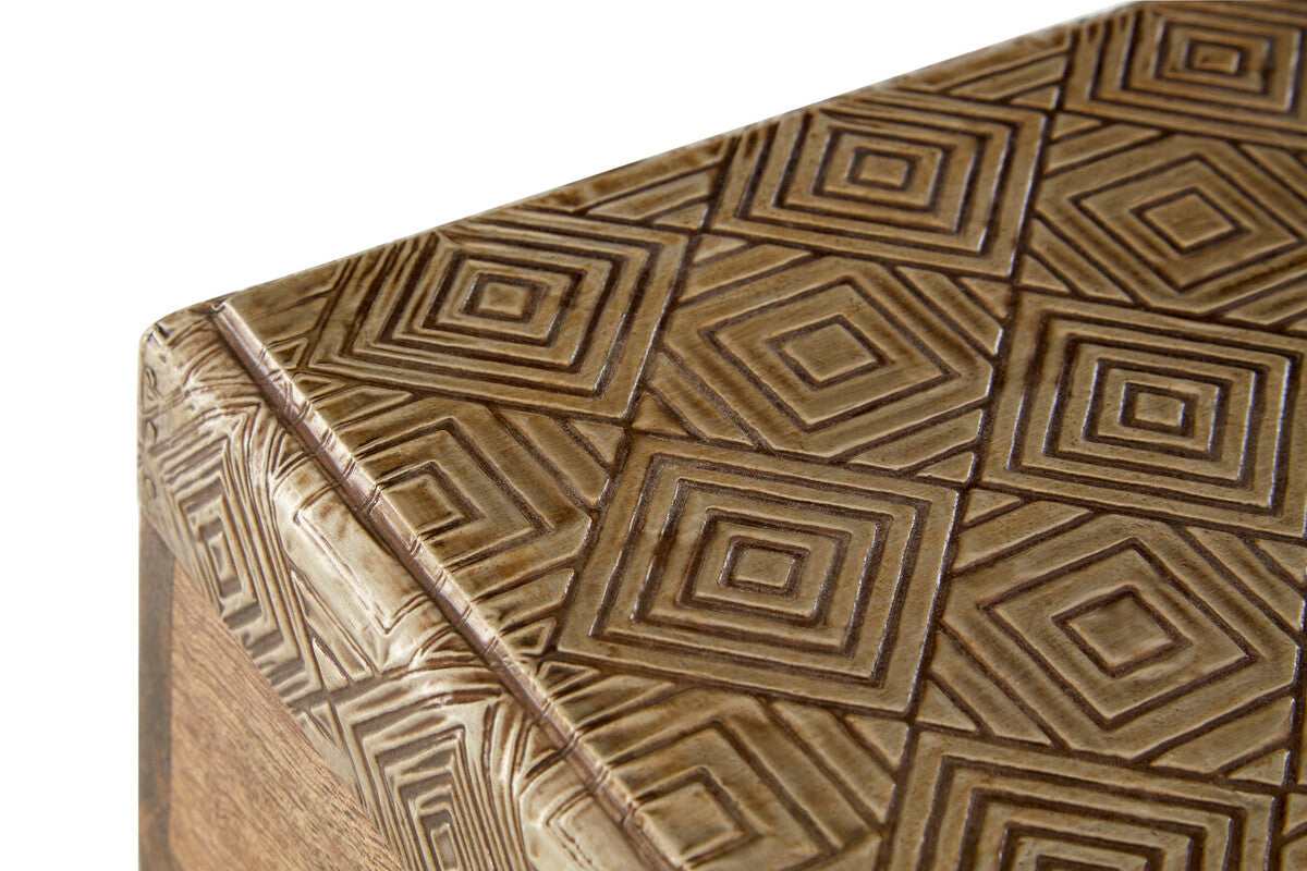 Bowerbird Tribal Small Trinket Box