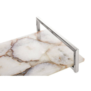 Bowerbird White Agate Large Tray