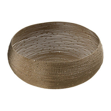 Hege Nickel Twisted Wire Large Decorative Bowl