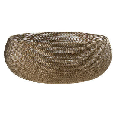 Hege Nickel Twisted Wire Large Decorative Bowl