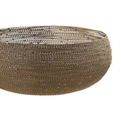 Hege Nickel Twisted Wire Large Decorative Bowl