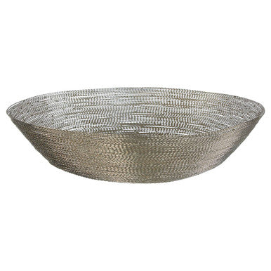 Hege Nickel Wire Silver Decorative Bowl