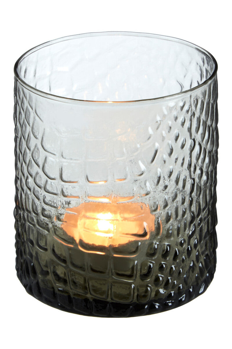Daintree Smoked Glass Tealight Holder