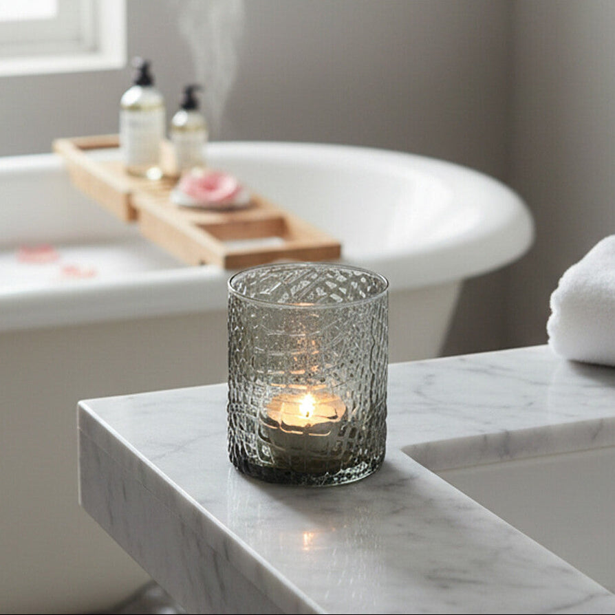 Daintree Smoked Glass Tealight Holder - image 8