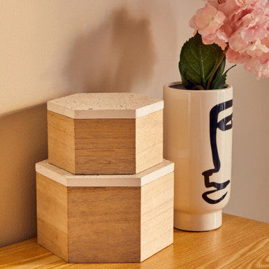 Mimo Large Terrazzo Lid Trinket Box - image 2