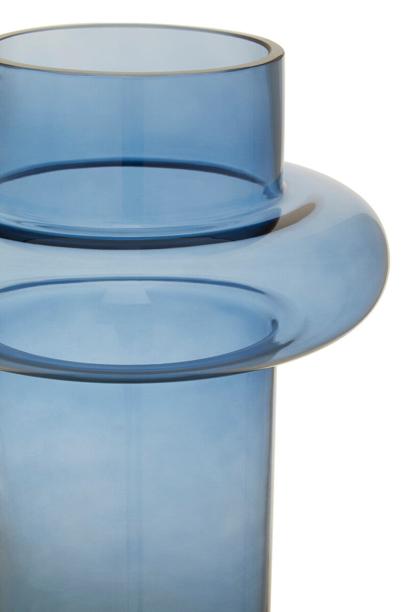 Cabrina Large Blue Glass Vase