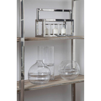 Optik Clear Glass Tall Vase