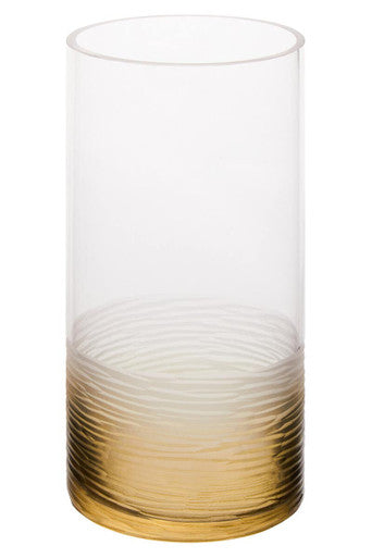 Caila Small Textured Ombre Glass Vase