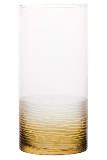 Caila Small Textured Ombre Glass Vase