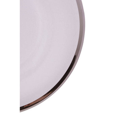 Ida Glass Charger Plate With Silver Rim - image 9