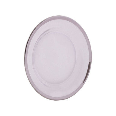 Ida Glass Side Plate With Silver Rim - image 3