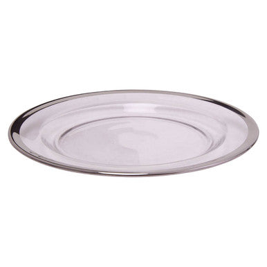 Ida Glass Side Plate With Silver Rim - image 5