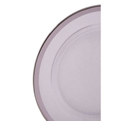 Ida Glass Side Plate With Silver Rim - image 7