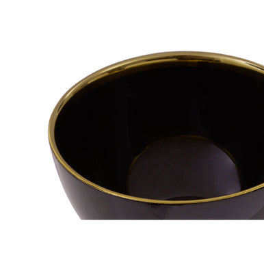 Ida 15Cm Black Glass Bowl