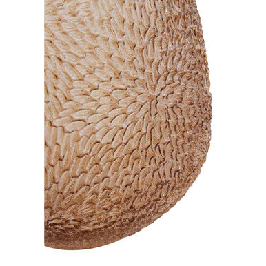 Colbie Medium Embossed Amber Glass Vase