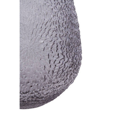 Colbie Medium Embossed Grey Glass Vase