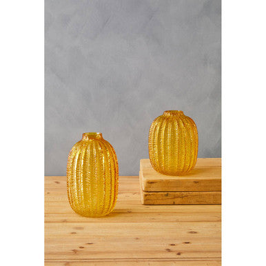 Bionda Small Yellow Glass Vase