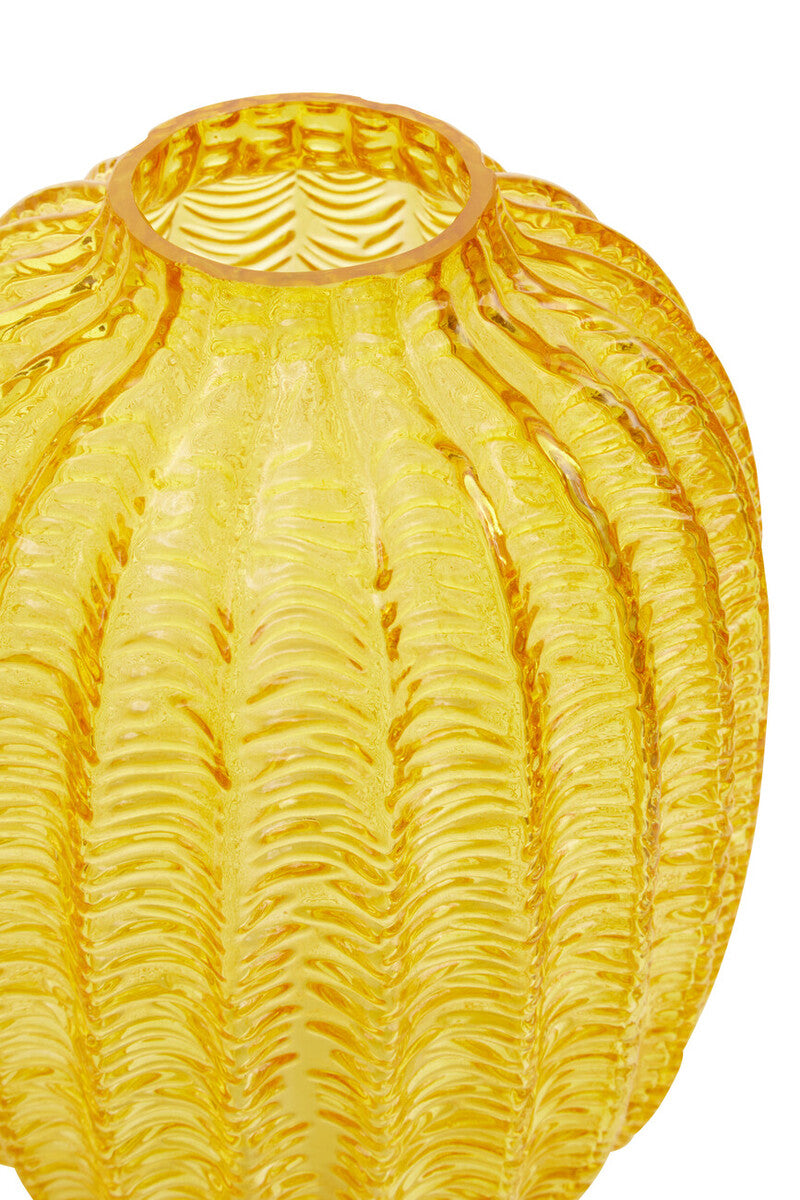 Bionda Small Yellow Glass Vase