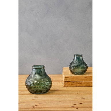 Bolla Large Green Glass Vase
