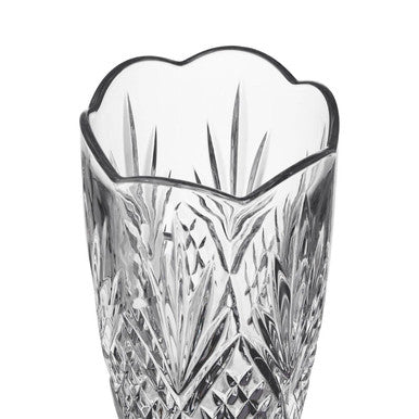 Beaufort Crystal Scalloped Vase
