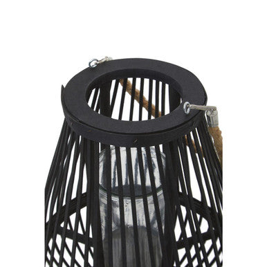 Lentigo Small Black Bamboo Lantern