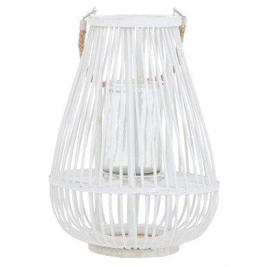Lentigo Small White Bamboo Lantern