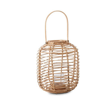 Mataram Tall Natural Rattan Lantern