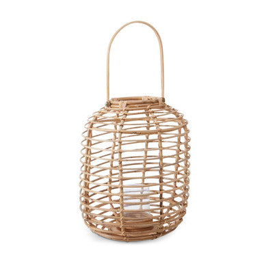Mataram Tall Natural Rattan Lantern