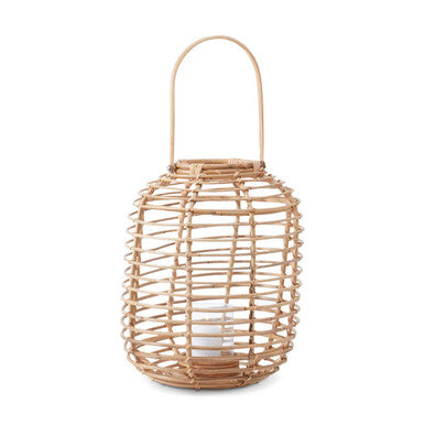 Mataram Tall Natural Rattan Lantern