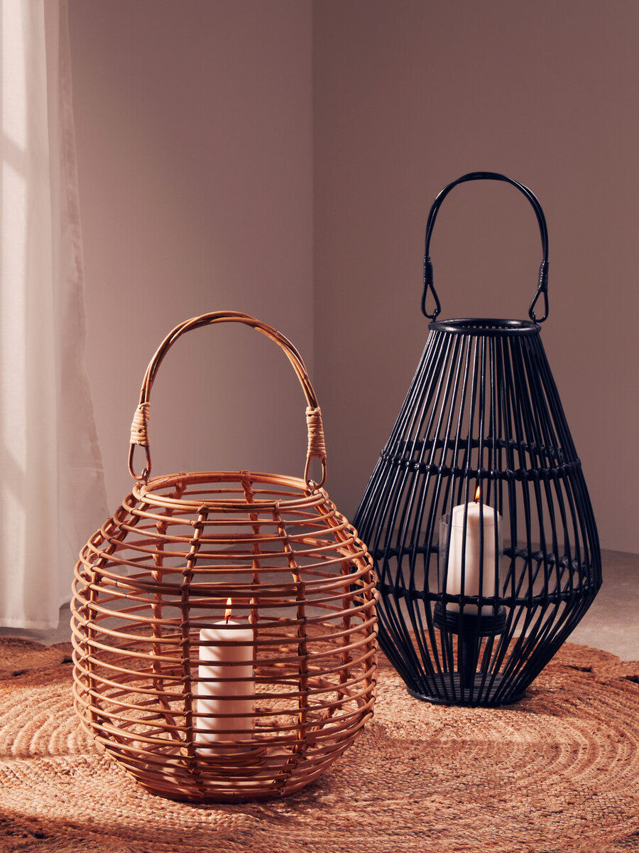Mataram Black Lantern With Hoop Handle
