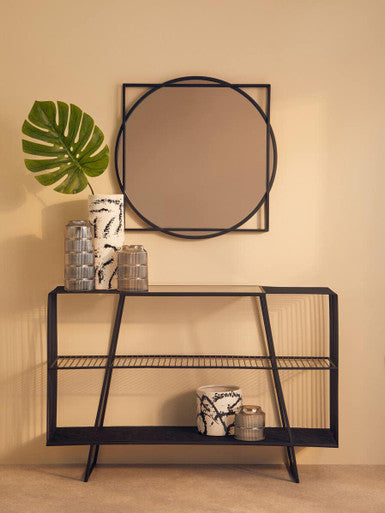 Sorrell Large Black And White Ceramic Vase