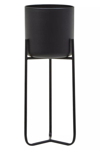Avento Large Black Floor Planter