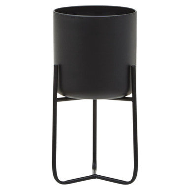Avento Small Black Floor Planter
