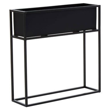 Asher Floor Standing Black Plant Box
