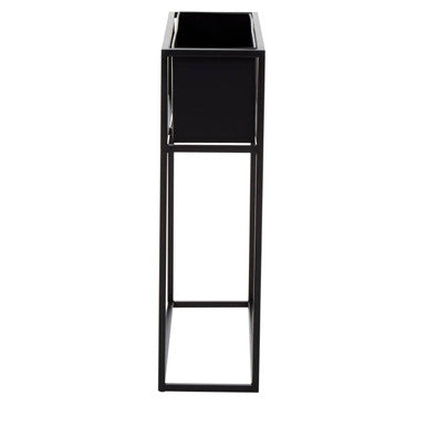 Asher Floor Standing Black Plant Box.