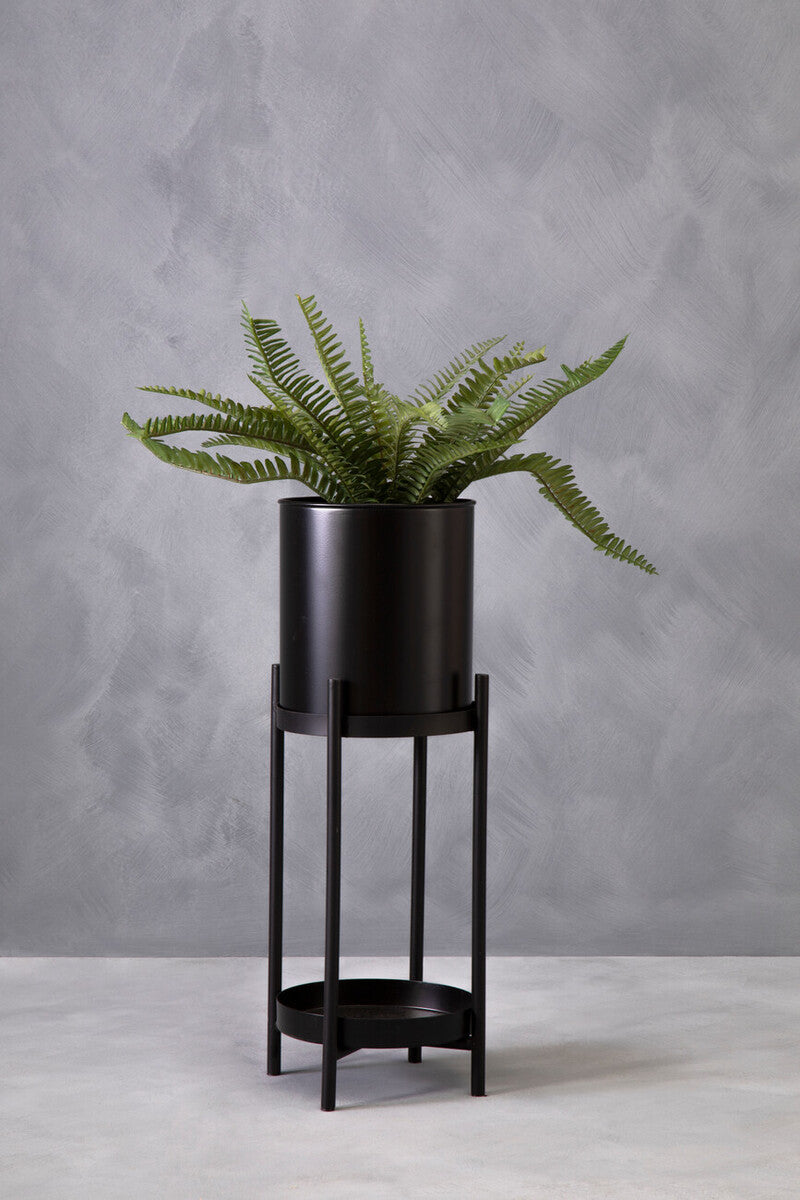 Asher Two Tier Black Plant Stand