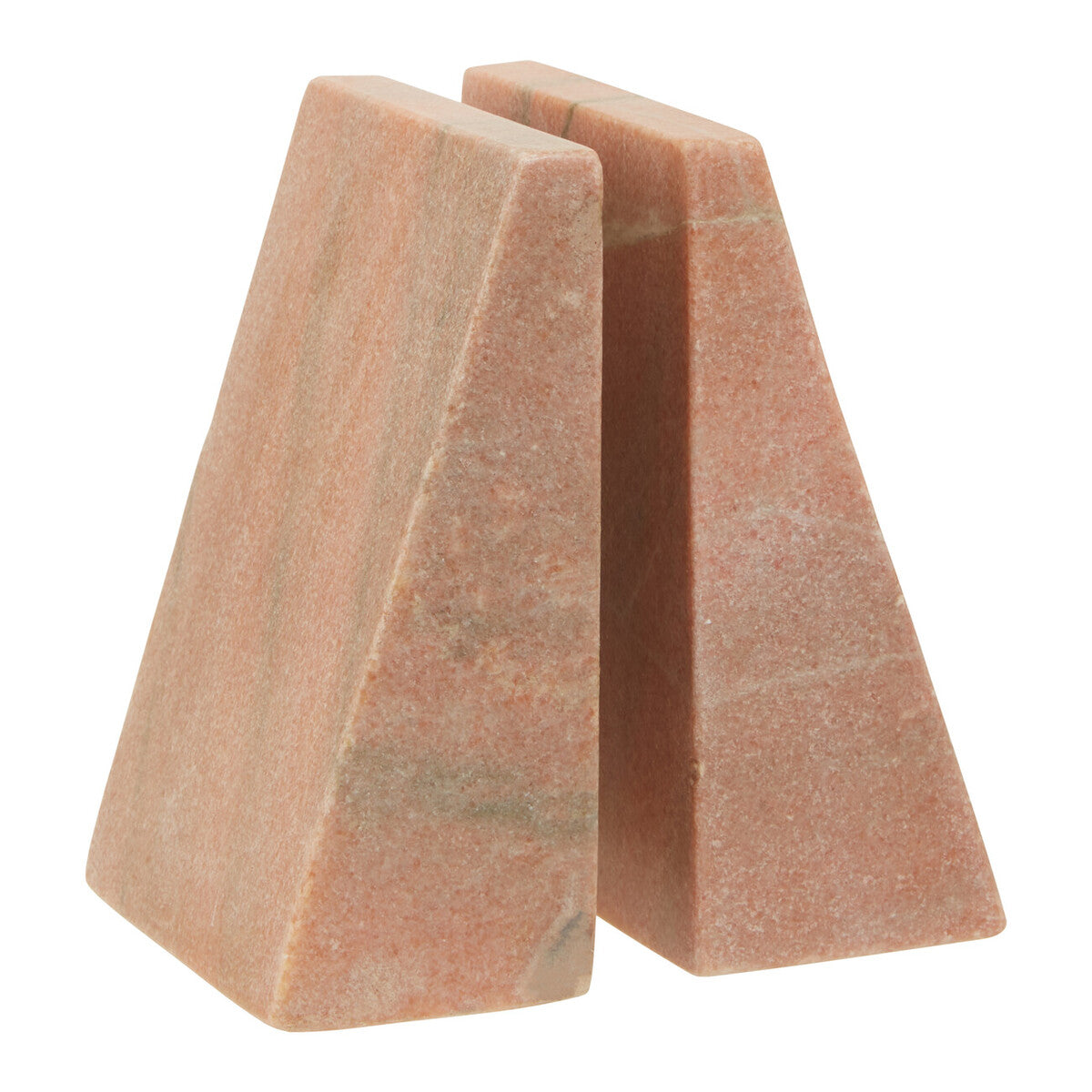 Marris Set Of Two Pink Marble Bookends