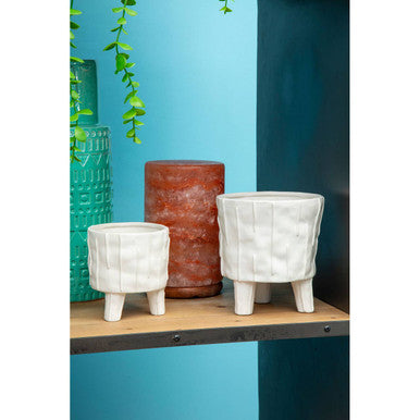 Fara White Large Planter
