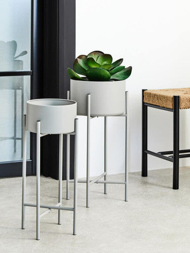 Trosa Small Grey Floor Standing Planter