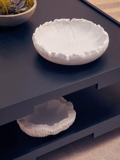 Broc White Flat Bowl