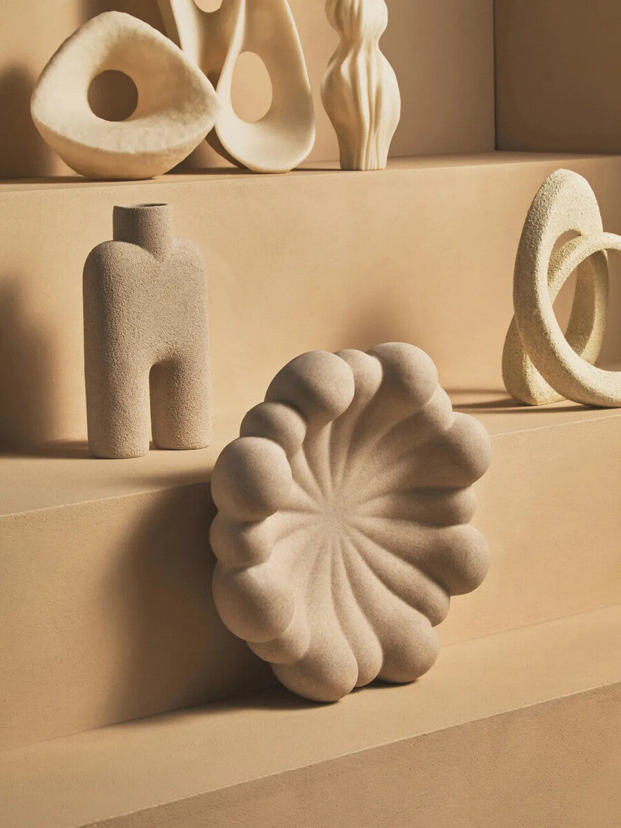 Broc Large Sandstone Effect Sculptured Vase