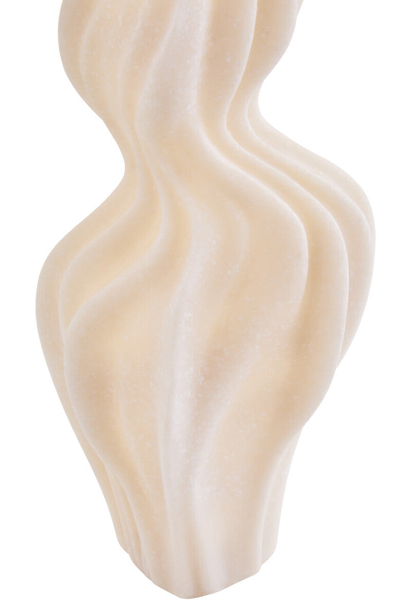 Broc White Marble Effect Organic Twist Vase