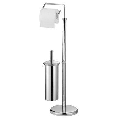 Linnea Chrome Toilet Brush And Roll Holder - image 1