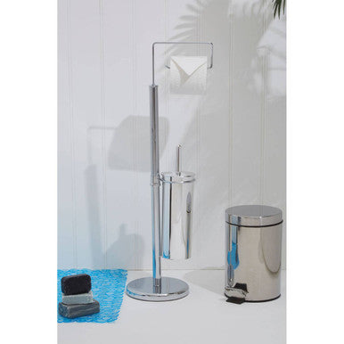 Linnea Chrome Toilet Brush And Roll Holder - image 4