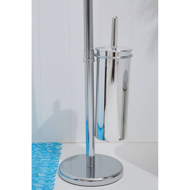 Linnea Chrome Toilet Brush And Roll Holder - image 7